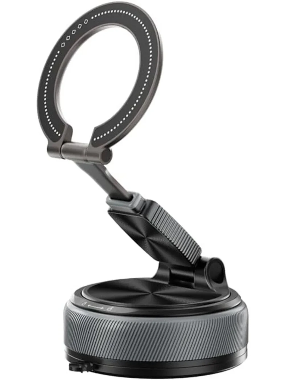 2-in-1 Magnetic Car Phone Holder with Suction Mount & 360° Adjustable Stand